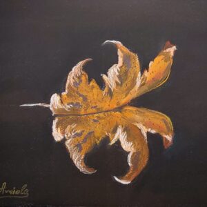 LEAF ON DARK WATER-2 - (# 216)