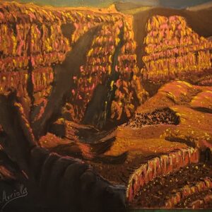 ARIZONA KANYON MORNING SHADOWS (# 228)